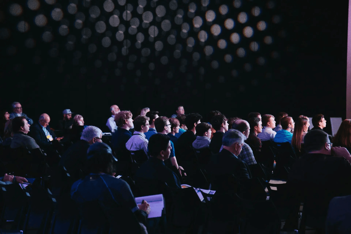 Audience at a professional event